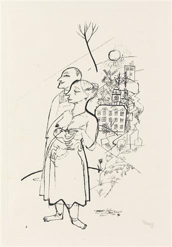 GEORGE GROSZ Group of 4 prints from Ecce Homo.